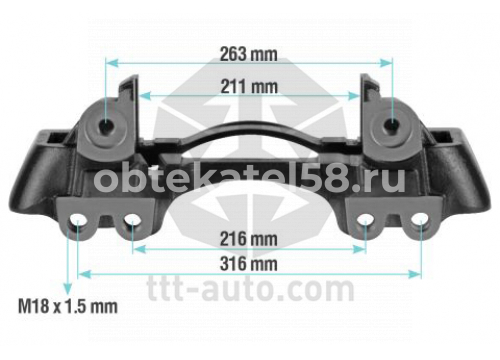 Скоба суппорта WABCO PAN 22-1 правая TTT 20262