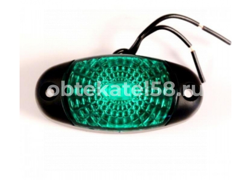 Габаритный светодиодный фонарь (АНАЛОГ FT-25) зеленый ТРАС 008.3731-04 (М2Э212)