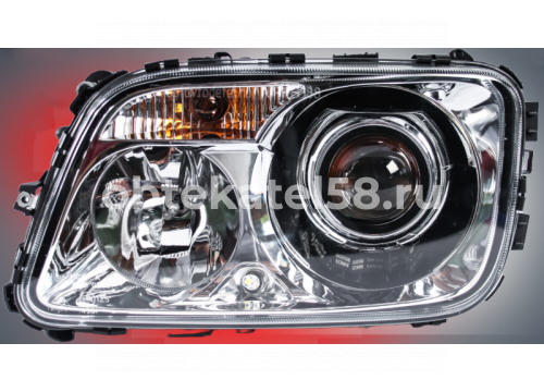Фара MERCEDES Actros MP3 2008-> левая/ручная регулировка/BiLED он 9438201661 ОПТАВТОДЕТАЛЬ OPT13388