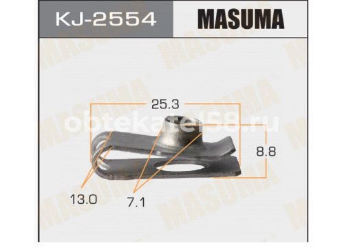 Клипса металлическая universal под винт M5 MASUMA kj-2554
