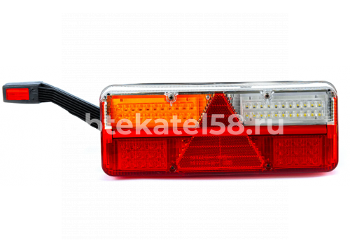 Фонарь задний FRISTOM лампа/6-функциональный/12-36V/провод 2м/левый/с рогом/LED FT-500-135 LED
