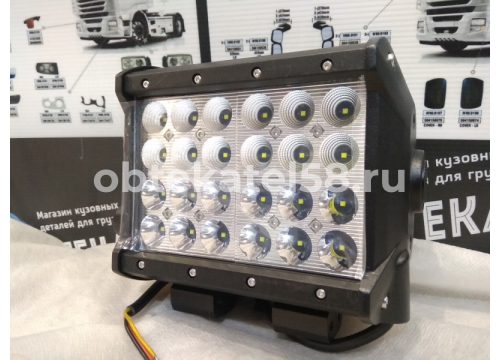 Дополнительная LED фара 24CHIPS, 72W, 5760LM, 10-30V, 6000K WHITE (167х167х93) MK3401-72W-COMB