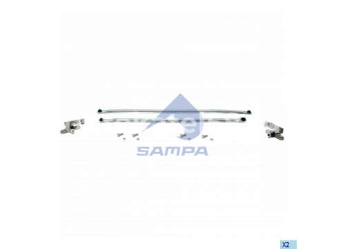 Трапеция стеклоочистителя К-т тяг и рычагов SCANIA 4 CP/CR/CT SAMPA 040.842