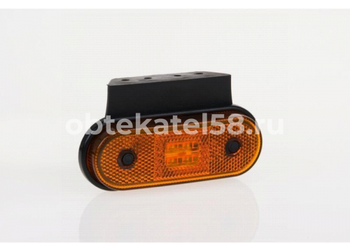 габаритный светодиодный фонарь FT-020 Z+K LED с кронштейном желтый (М2Э112)