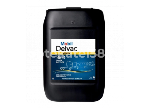 Масло дизельное MOBIL Delvac Modern Super Defense 10W40 CI-4/SL синтетика 20Л 157060
