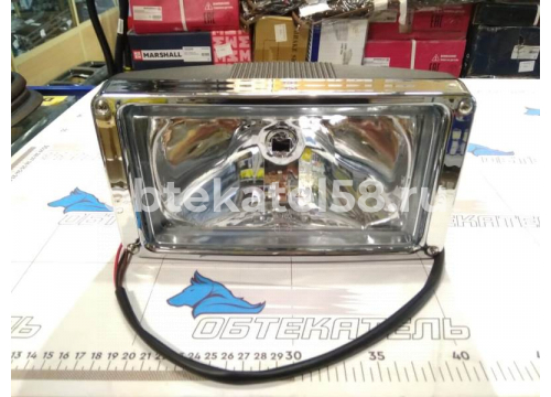 Фара противотуманная SCANIA в козырек гладкое стекло/габарит/хром он 1379997 TANGDE TD01-52-005C