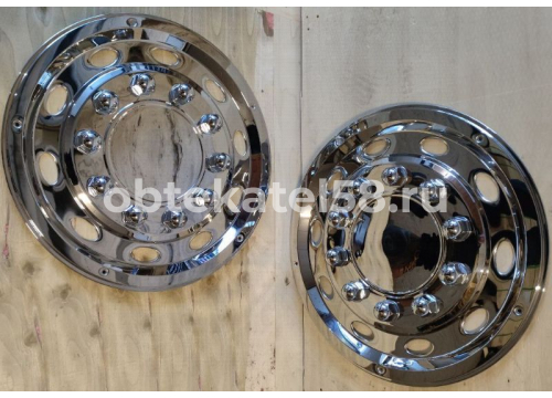 Колпак колеса R22,5" 2шт/нержавейка/525R/задний