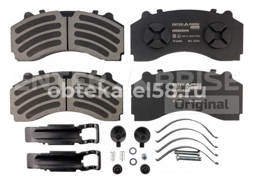 Комплект дисковых колодок 245х114х35мм Knorr SM7 10/2010-> Mercedes mp3/mp4 перед ENTERPRISE Origina
