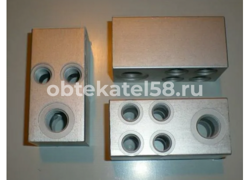 Пневматическая распределительная коробка прицепа (без фитингов) 40х40х75мм он 054997 WOSM F275