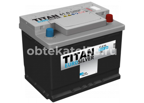 Аккумулятор 12V/61Ah(60Ah)+EFB/600A/(+) справа/242x175x190мм TITAN EUROSILVER 4607008881370