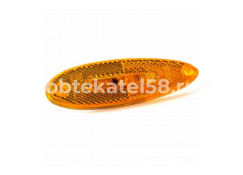 Габаритный светодиодный фонарь FT-076 Z LED желтый и светоотражателем