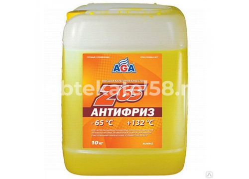 Антифриз Hi-Gear AGA044z желтый (-65 до +132 °С) G-12++ 10 кг