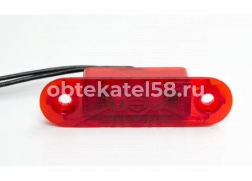 Габаритный светодиодный фонарь красный ТРАС 022.3731-04 с подкладкой