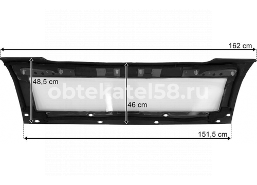 Накладка крыши VOLVO FH16 4v 2013-> (выс. каб.) cтекло крыши центр "Globetroter" ALFACAR AC84162953