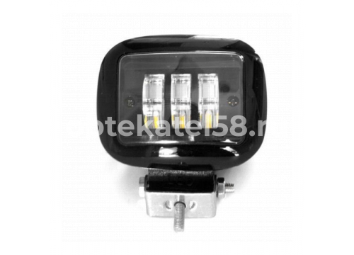 Дополнительная LED фара х3/30w/10-30v/прямоугольная/черная 100*120*60мм LEDMH G0016
