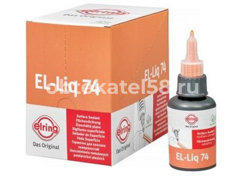 Герметик-прокладка силиконовый ELRING EL-Liq 74 50мл -55°С/180°С красный 461.682