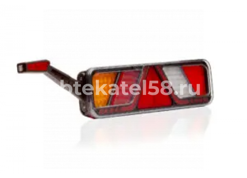 Фонарь задний FRISTOM LED/6-функциональный/24V/провод/левый/с рогом FT-700-146 L LED