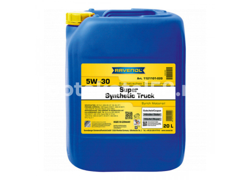 Масло дизельное RAVENOL Super Synthetic Truck 5W30 канистра 10л RAVENOL 1121101-010-01-999