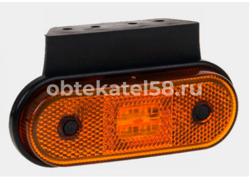 Фонарь габаритный SCHMITZ желтый с кронштейом под фишку 4LED он 066203 HANLIN SYSML1051B/SYSML1033
