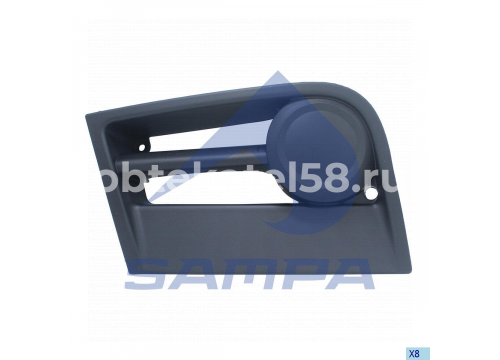 Облицовка противотуманной фары MERCEDES ACTROS MP4 LH (заглушка) 9608857874 Sampa 1810 0816