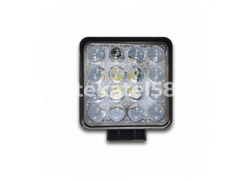 Дополнительная LED фара 12-24V, WHITE (108х108х35мм) LEDMH G0002-35mm