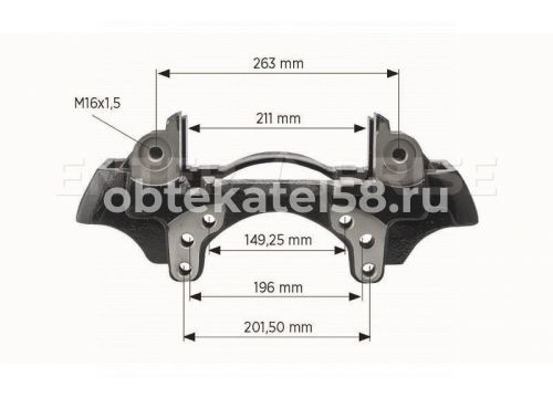 Скоба суппорта WABCO PAN 22-1 левая для 1063036 ENTERPRISE E5700296