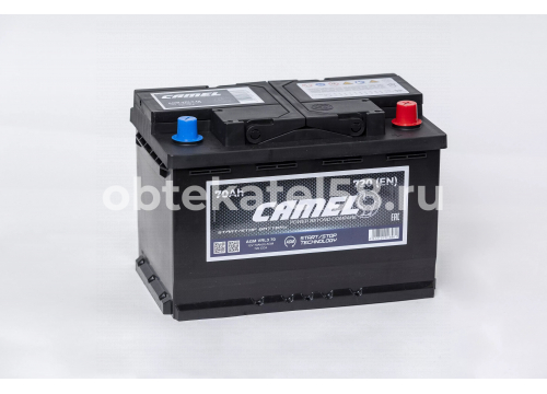 Аккумулятор 12V/70Ah+AGM/760А/(+) справа/278x175x190мм CAMEL AGMVRL370