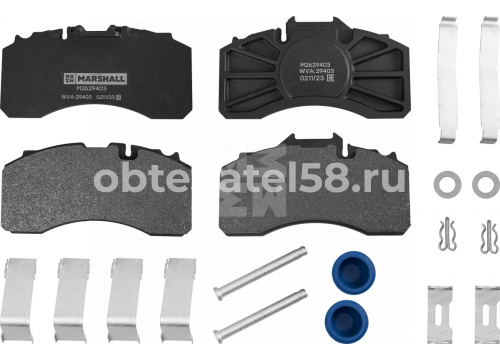 Комплект дисковых колодок TS2 4309 BPW 8201 он 29403 MARSHALL M2629403