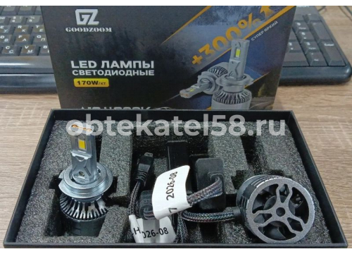 Светодиод H7 12-48v/170w(2шт)/17000LM(2шт)/чип 3570/4300K LEDMH A124300KH7
